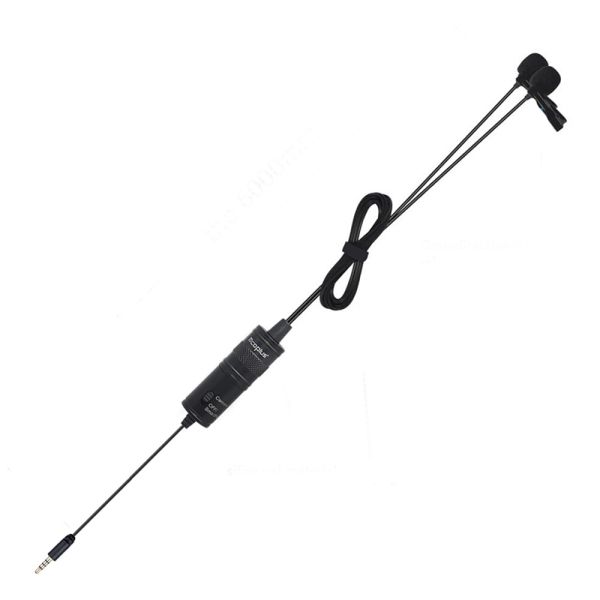 Петличный микрофон с двумя головками Mcoplus LVD2M TRS/TRRS (кабель 6 метров)