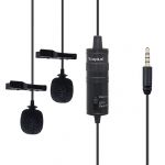 Петличный микрофон с двумя головками Mcoplus LVD2M TRS/TRRS (кабель 6 метров) Петличный микрофон с двумя головками Mcoplus LVD2M TRS/TRRS (кабель 6 метров)