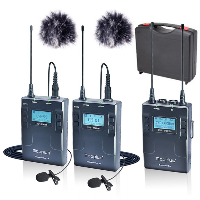 Профессиональная микрофонная радиосистема Mcoplus UHF-WMU99 Set B с двумя микрофонами