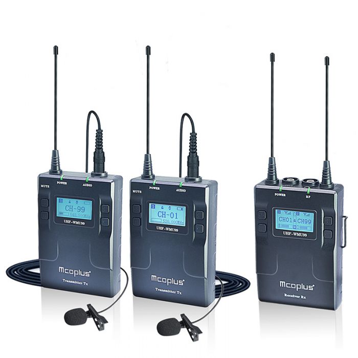 Професійна мікрофонна радіосистема Mcoplus UHF-WMU99 Set B з двома мікрофонами
