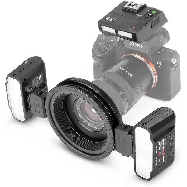 Биполярная беспроводная макровспышка Meike MK-MT24 II Sony Macro Twin Flash TTL