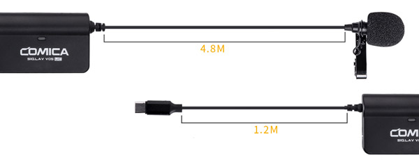 Довжина кабеля мікрофона CVM-SIG.LAV V05 UC
